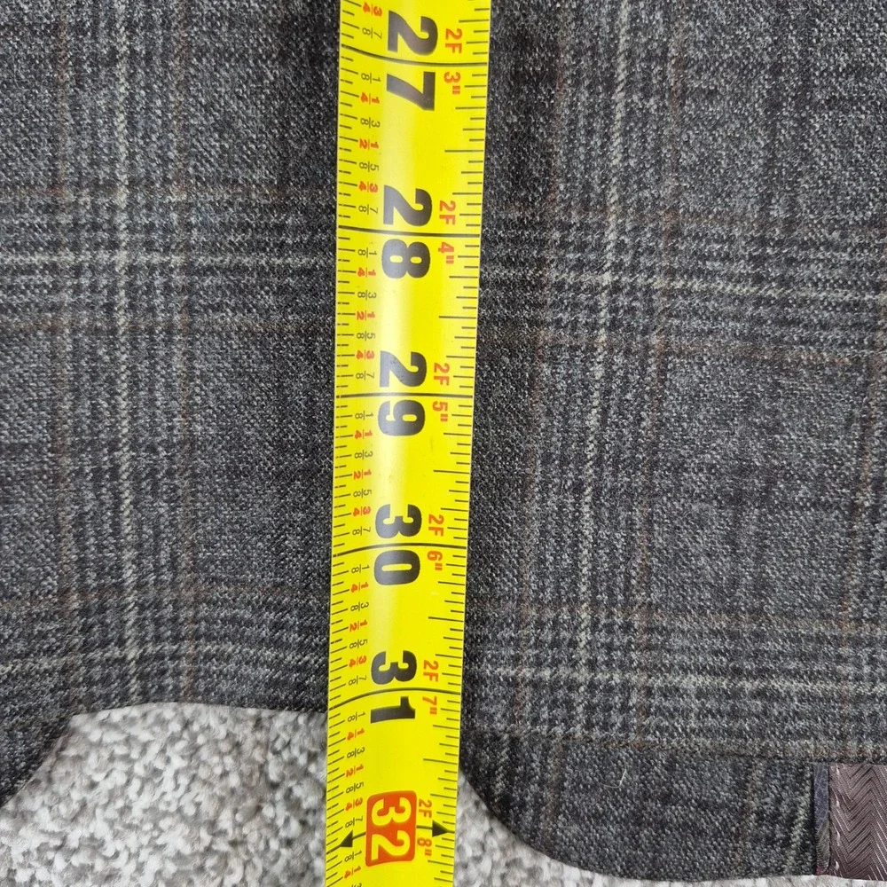 Joseph Abboud Heritage Blazer Mens 44R Plaid‎ Reda Super 110s Wool Sport Coat